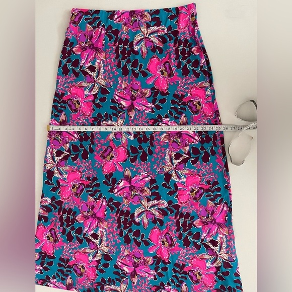 LILLY PULITZER NESSI MAXI SET BLUE RHAPSODY ORCHID YOU NOT LONG SLEEVE XL - Picture 11 of 15